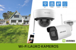 Bevielės Wi-Fi lauko kameros! Puikus pasiūlymas