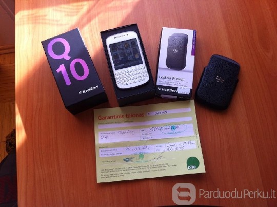 BlackBerry Q10, 9/10, pilnas komplektas, garantija