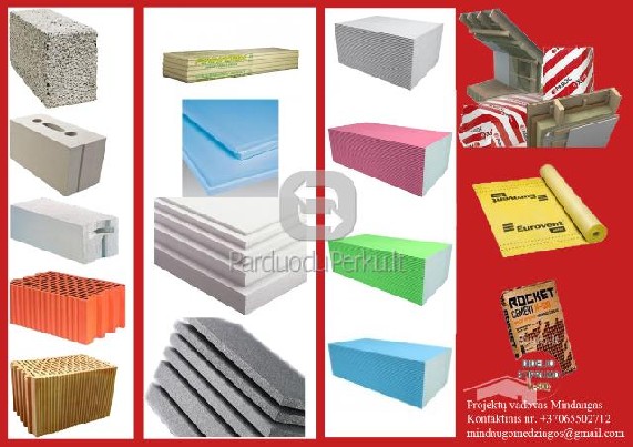 BLOKELIAI IR KITOS STATYBINĖS MEDŽIAGOS PATRAUKLIOMIS KAINOM