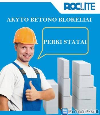 BLOKELIAI MŪRO, PAMATŲ, SILIKATO BLOKAI