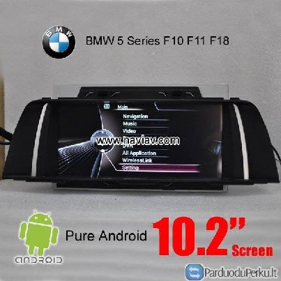 BMW 5 Series F10 F11 F18 car pc pure android 4.4