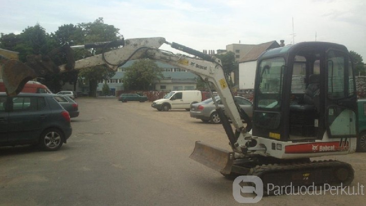 BobCat NUOMA, TRANŠĖJŲ, ŽĖMĖS KASIMO, POLIŲ GRĘŽIMO DARBAI