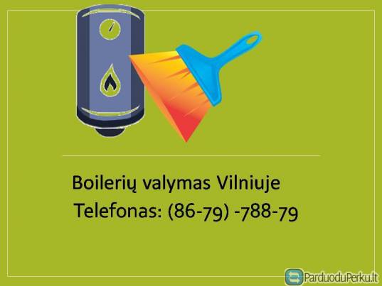 Boileriu valymas Vilniuje