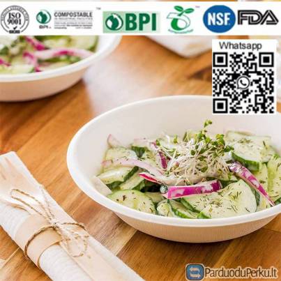 Bowl disposable bowl bagasse bowl salad bowl