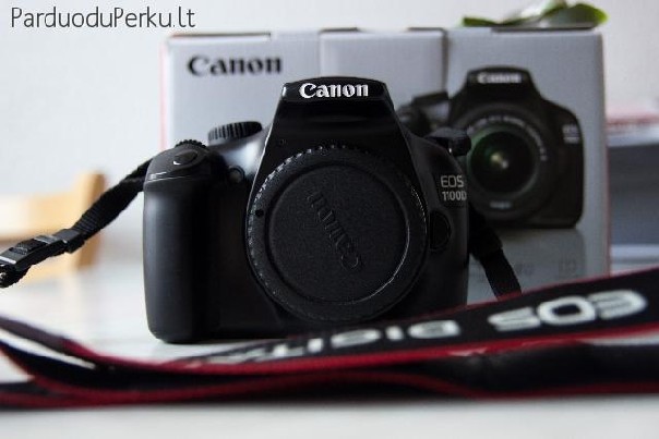 Canon eos  1100D (su garantija), trikojis, grip‘as, blykstė 