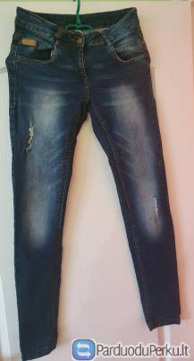 Tamprūs Carry Denim truputį plėšyti džinsai