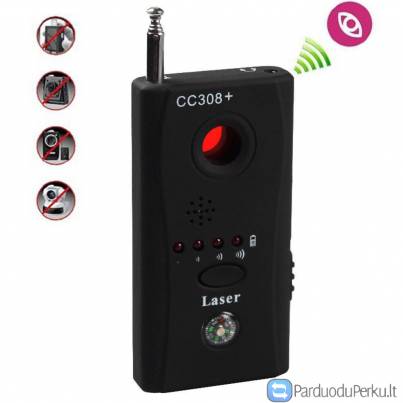 Cc308+ slaptų kamerų ieškiklis