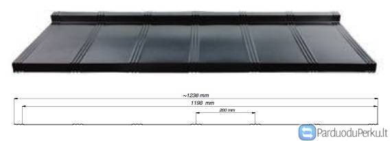 ČERPIŲ IMITACIJOS PLIENINĖ STOGO DANGA TYSENIA