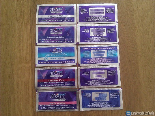 Crest 3D Professional Effects dantu balinimo juosteles