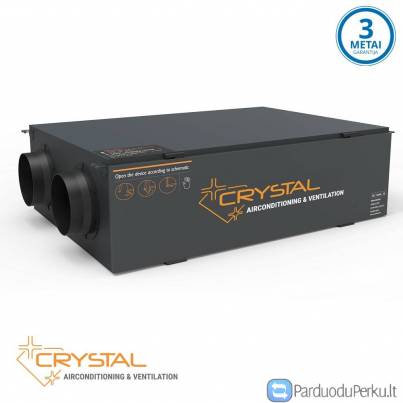 Crystal ECO rekuperatoriai