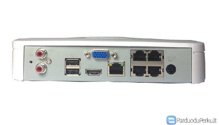 DAHUA 4 IP kamerų vaizdo įrašymo įrenginys 5MP / 3