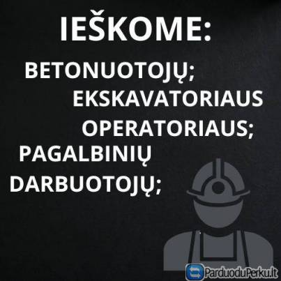 Darbas statybų sektoriuje