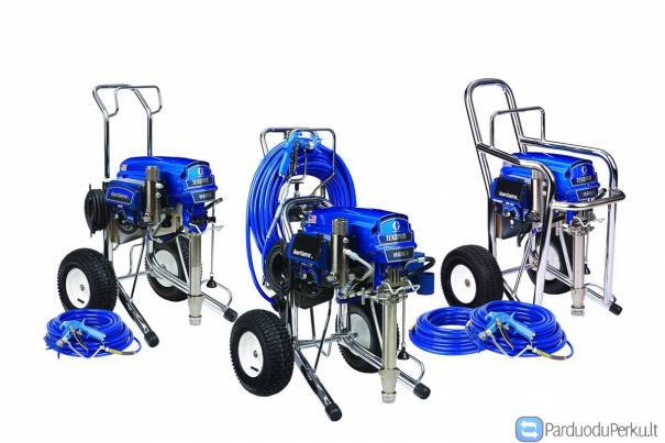 Dažymo aparatai, jų priedai, taisymas, nuoma