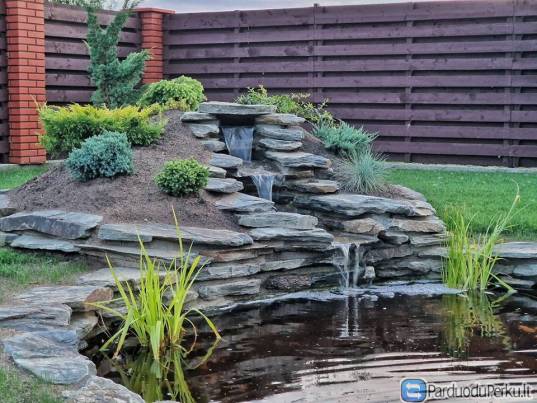 Dekoratyvinių tvenkinių krioklių, fontanų įrengimas ir renovacija