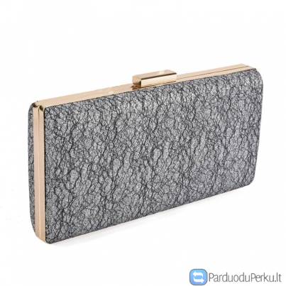 Delninė-dėžutė vakarui pilkos spalvos