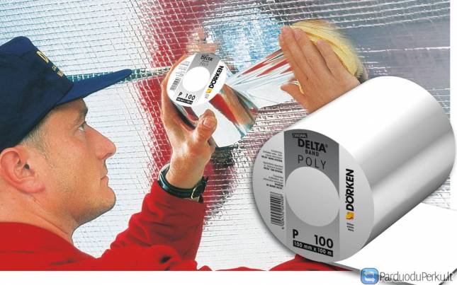 Delta-Poly-Band P100 aliuminiu dengta juostelė