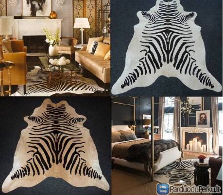 DĖMESIO! Net 30% nuolaida zebro rašto kilimams