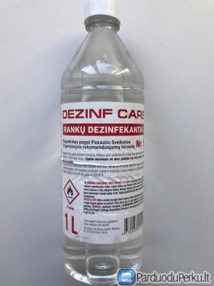 Dezinfekcinis rankų skystis ir kt.