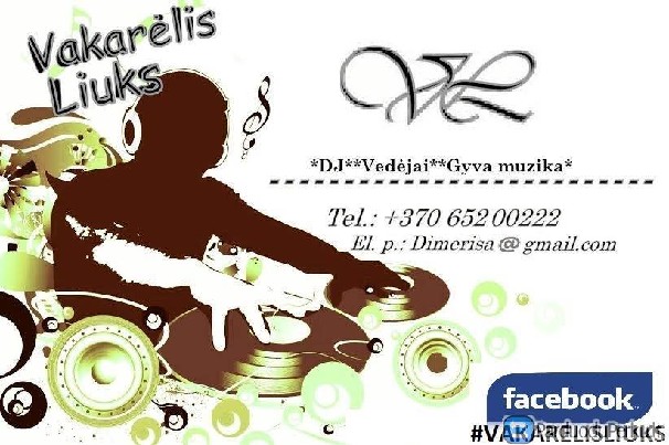 DJ, renginių vedėjas jūsų šventei