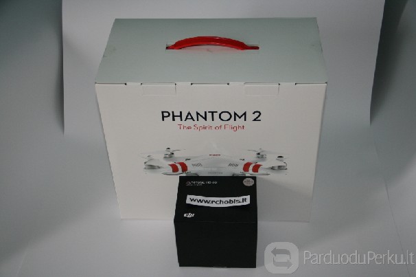 DJI Phantom 2 + Zenmuse H3 3D gimbalas. Rchobis.lt