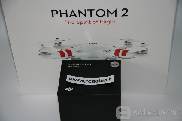 DJI ZENMUSE H3 3D gimbalas Phantomui ir F450 F550. Rchobis.l