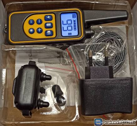 Dresiravimo antkaklis su nuotoliniu valdymu