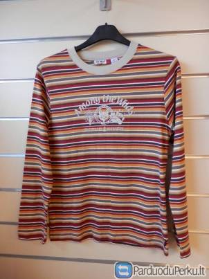 Dryžuoti marškinėliai ilgomis rankovėmis