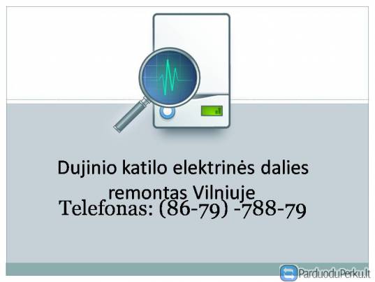 Dujinio katilo elektrines dalies remontas Vilniuje