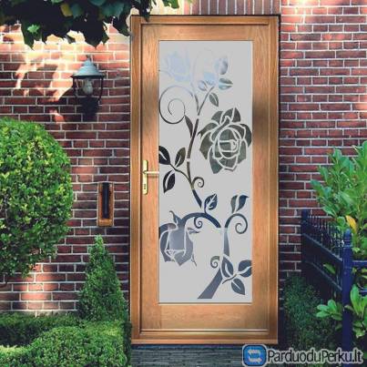 Durų stiklo dekoravimo plėvelė Stiklo dekoravimas