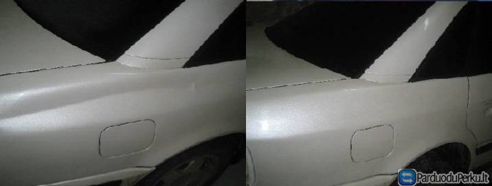 Durelių lyginimas be dažymo