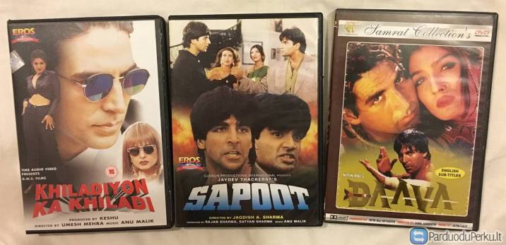 Dvd - indų filmai originalo kalba (hindi)