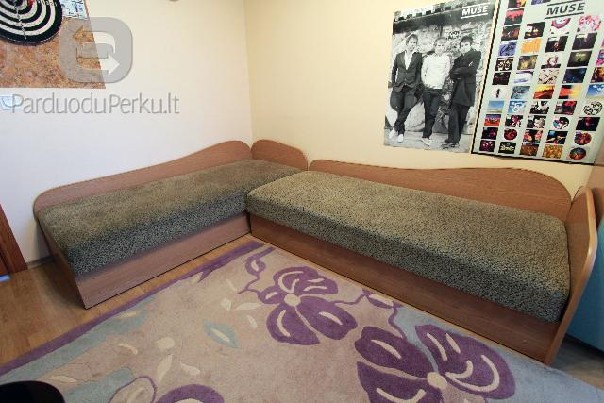 Dvi vienvietės lovos