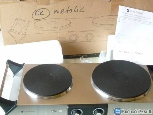 Dvivietė elektrinė viryklė