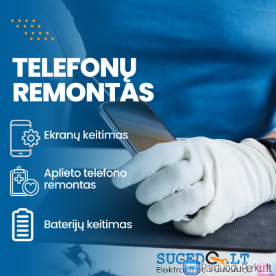 Ekranų keitimas / Atrišimas / Remontas Klaipėda