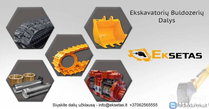 ekskavatoriu dalys