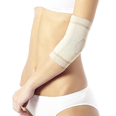 Elastinis alkūnės įtvaras. Kūno spalvos.