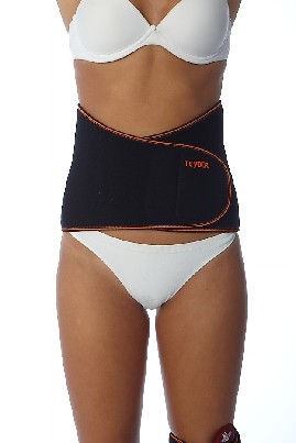 Juosmens-kryžkaulio srities įtvaras sportininkams