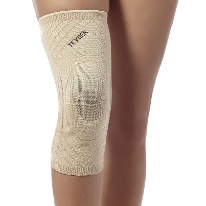 Elastinis kelio įtvaras su silikoniniu žiedu.