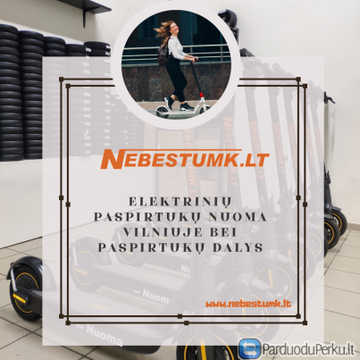 Elektrinių paspirtukų nuoma Vilniuje bei paspirtukų dalys