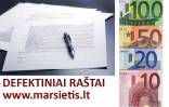 ELEKTRONIKOS DEFEKTINIAI AKTAI / pažymos draudimui