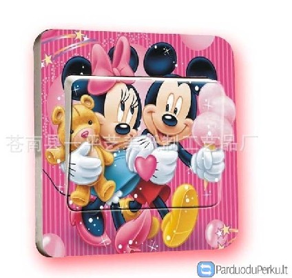 Elektros jungiklio lipdukai vaikų kambariui