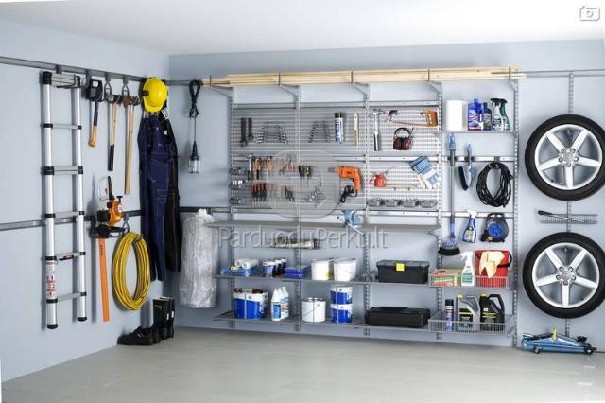 Elfa spinta stumdomomis durimis , drabužinė , garažo įranga