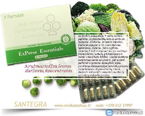ExPress Essentials 30 kaps – maisto papildas Santegra JAV