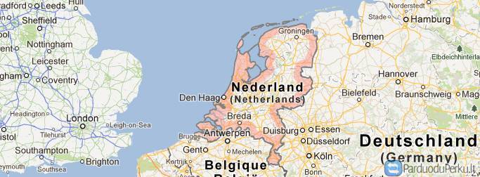 Fabrikai, logistikos sandeliai Olandijoje