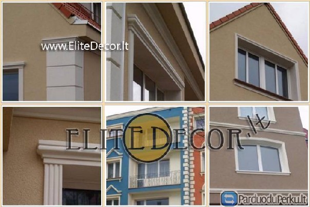 Fasado dekoravimas -dekoro elementai