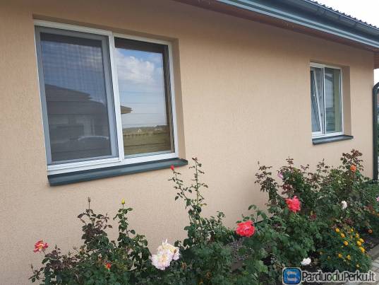 Fasadu perdazymas Kaune  ( 1 aukšto ) . Tel: +37061482282