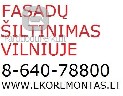 FASADU SILTINIMAS VILNIUJE 864078800