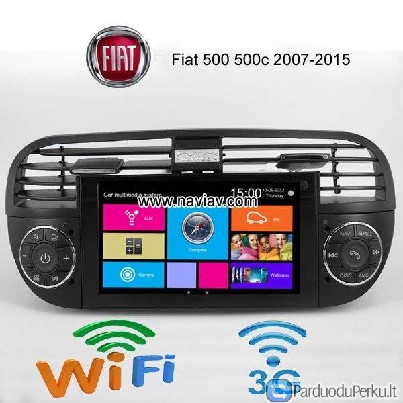 Fiat 500 500c fabrikas OEM brūkšnys radijo DVD GPS