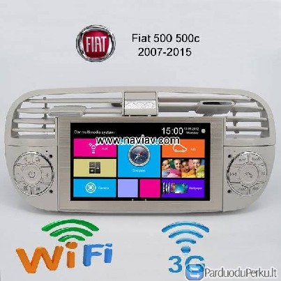 Fiat 500 500c fabrikas OEM radijo GPS DVD grotuvai