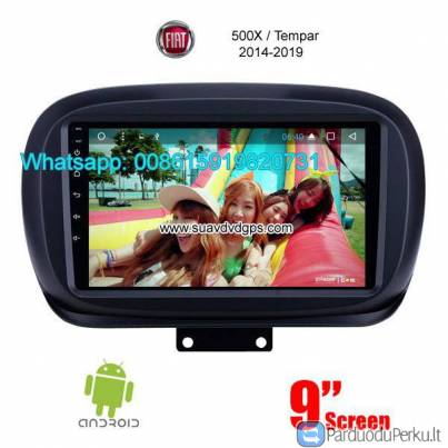 Fiat 500X Tempar Car audio radio android GPS navigation camera